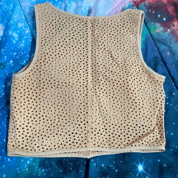 Everlane Eyelet Tank in Golden Hour - Picture 4 of 8